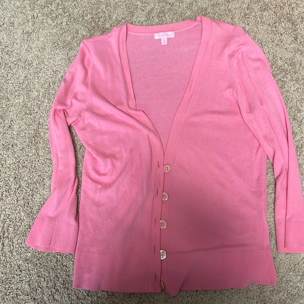 Lilly Pulitzer pink sweater size XL